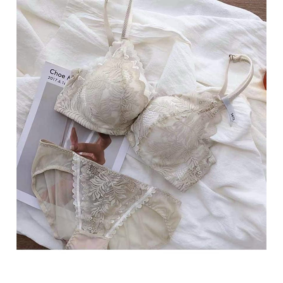 Bộ lót ren đệm hơi mút mềm mặc ôm nâng push nhiều Set lót xuất xịn | BigBuy360 - bigbuy360.vn
