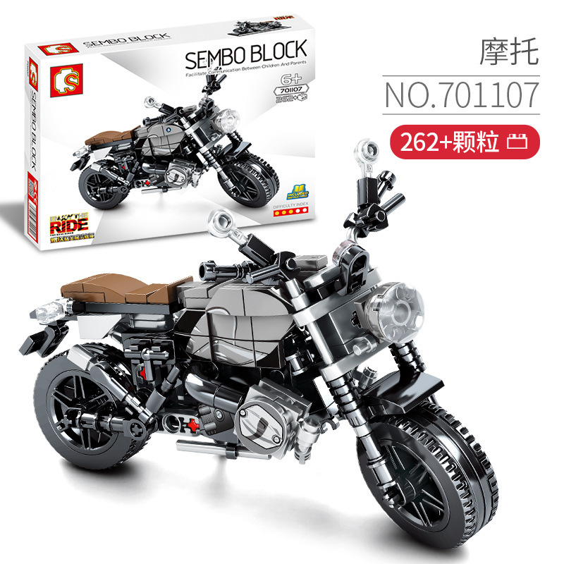Bộ Đồ Chơi Lắp Ráp Mô Hình Xe Mô Tô Sembo 701100-701136