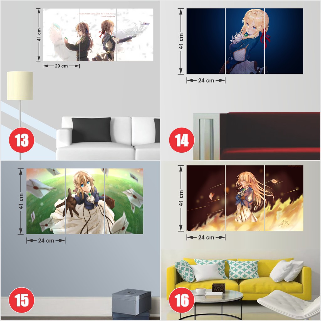 Combo 2 Tấm Poster Áp Phích Anime Violet Evergarden - Búp Bê Ký Ức By AnimeX