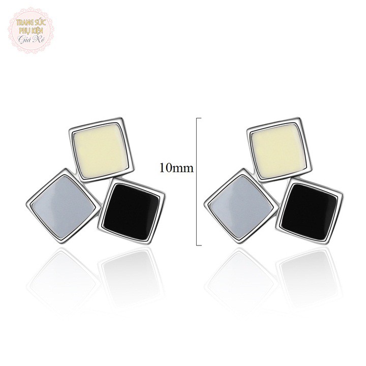 Bông tai thời trang Hàn nhỏ xinh, bạc ý S925 -HT230