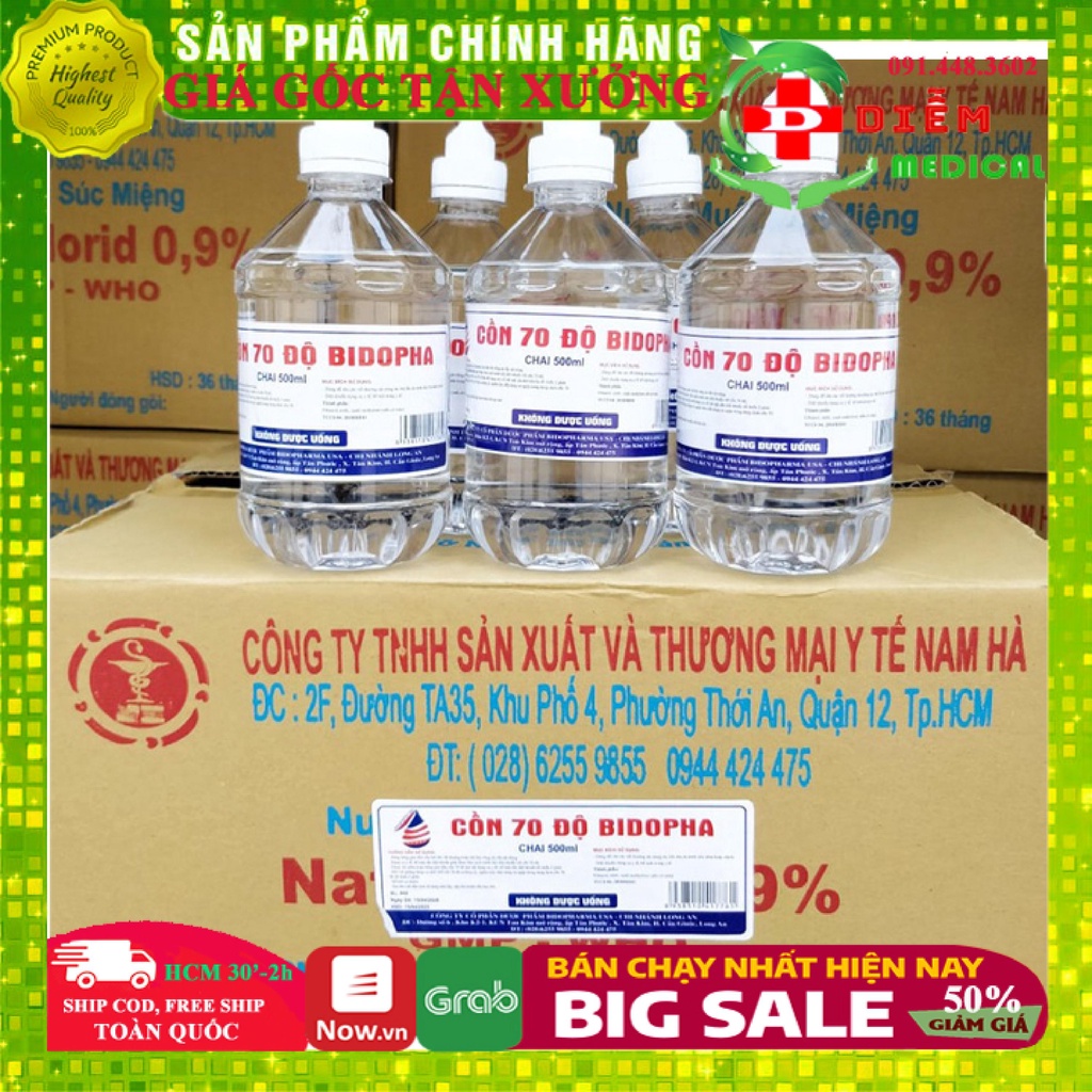 Cồn Xịt Sát Khuẩn 70 90 Độ 500ml 1000ml Khử Khuẩn Rửa Tay Chống Dịch | BigBuy360 - bigbuy360.vn