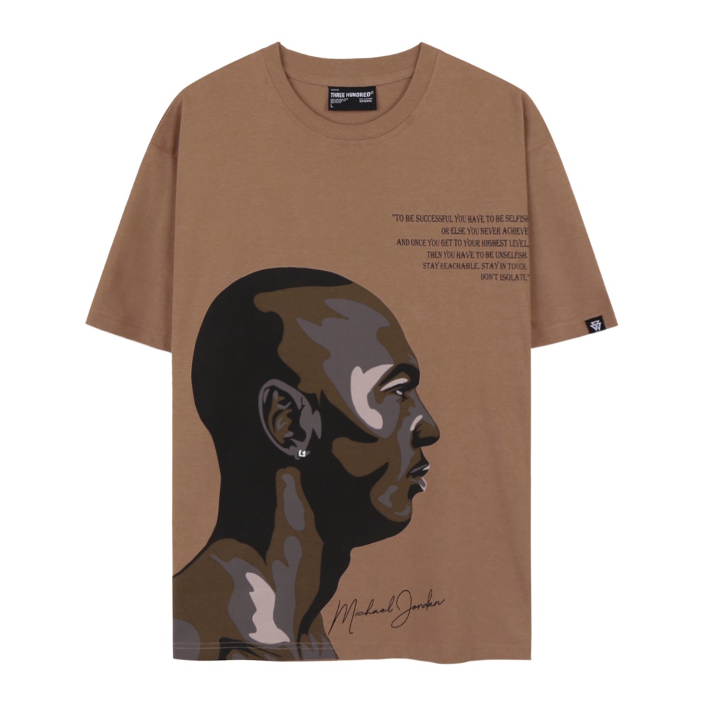 Áo Thun Michael Jordan Màu Nâu Hình In Sắc Nét Chất Liệu 100% Cotton Form Rộng Thoải Mái Unisex Nam Nữ | WebRaoVat - webraovat.net.vn