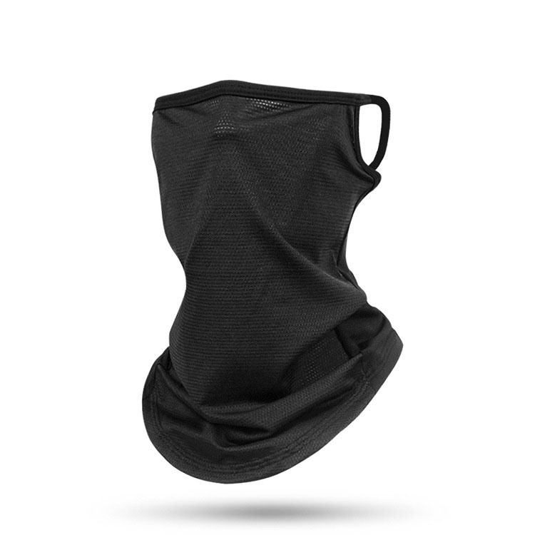 Ice Silk ice cool mesh sunscreen mask ear-hanging collar scarf summer face protection cycling sports fishing breathable face towel