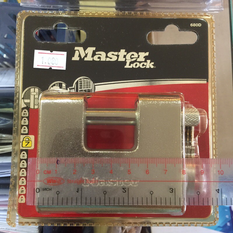 [Hỏa tốc HCM] Khóa cầu ngang Master Lock 680 EURD thân rộng 80mm - MSOFT