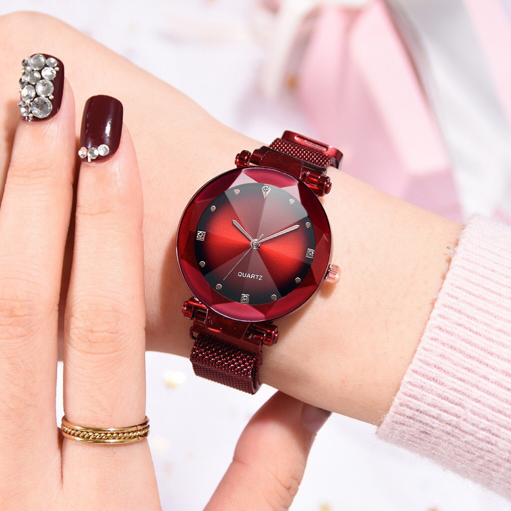 Đồng hồ dây lưới nam châm thời trang nữ Ulzzang L31 | BigBuy360 - bigbuy360.vn