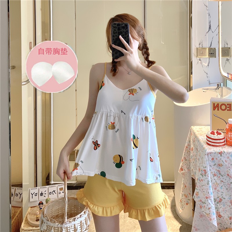 Đồ bộ nữ mặc nhà mùa hè cotton 2 dây cao cấp SAMSU FX655 | BigBuy360 - bigbuy360.vn