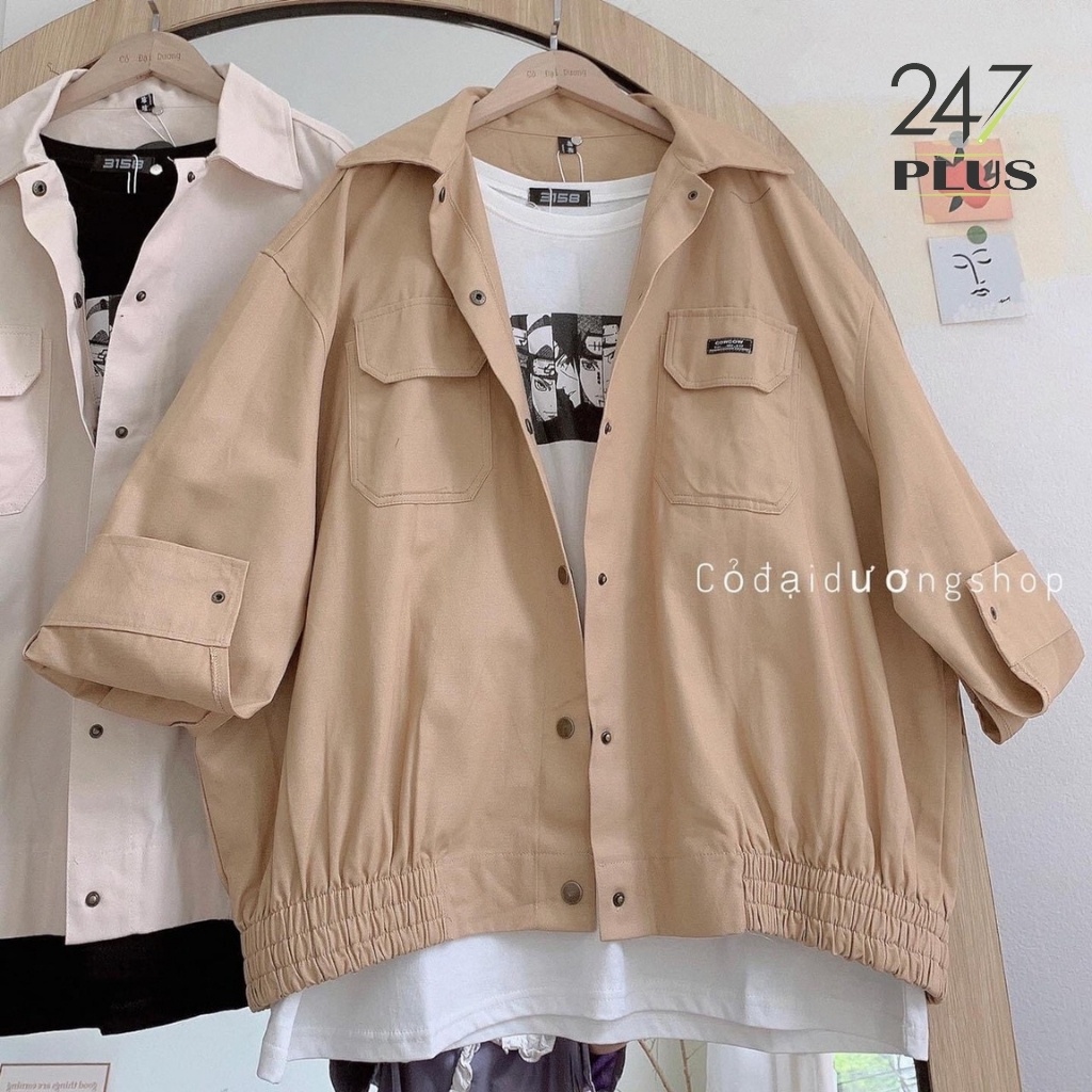 Áo Khoác Bomber Chất Kaki Dễ Phối Đồ