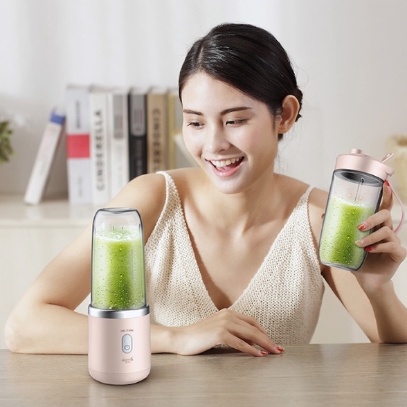 Máy xay sinh tố cầm tay Deerma DEM-NU05, dung tích 0.4 L, 2 lưỡi dao