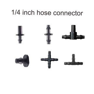Bộ 10 Đầu Nối Ống Nước 1/4 Inch Chữ Thập Khuỷu Tay Cắm Chữ Thập