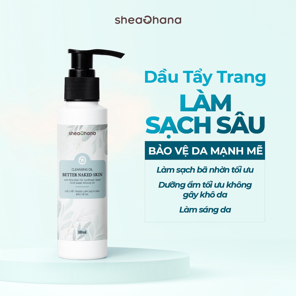 Dầu tẩy trang làm sạch sâu bảo vệ da SheaGhana 100ml