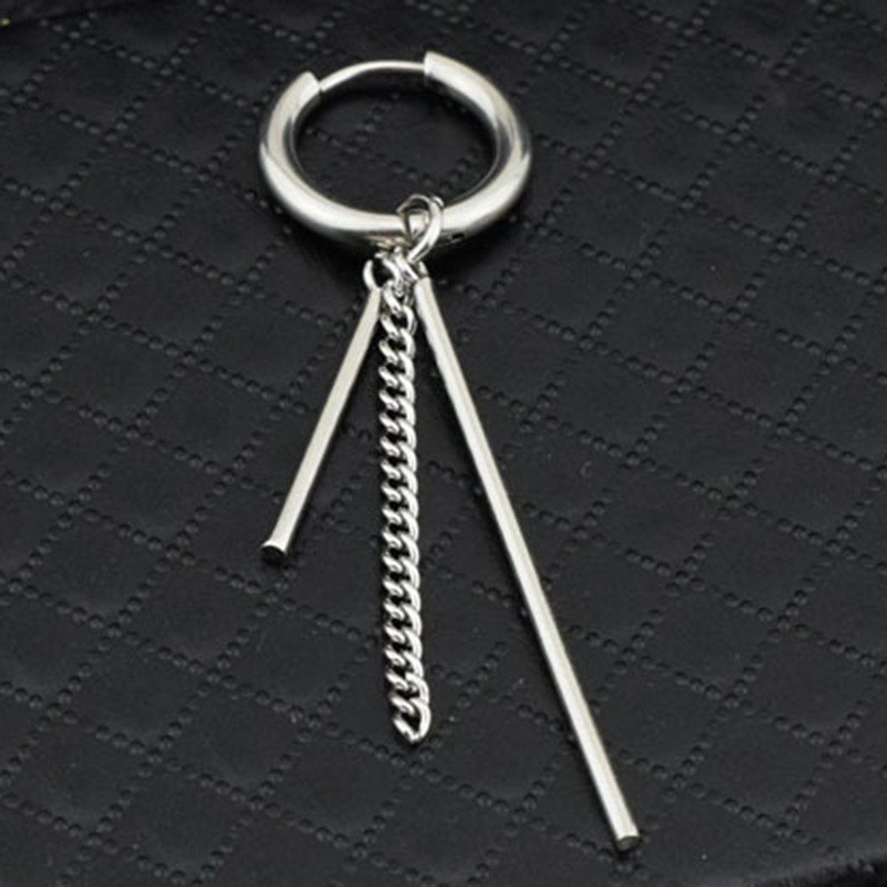 Bông tai kiểu thả dáng dài phong cách Hàn Quốc sang trọng cho nam và nữ