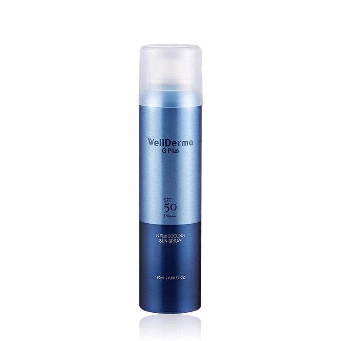 Xịt Chống Nắng Wellderma G PLus Cooling Sun Spray 180ml