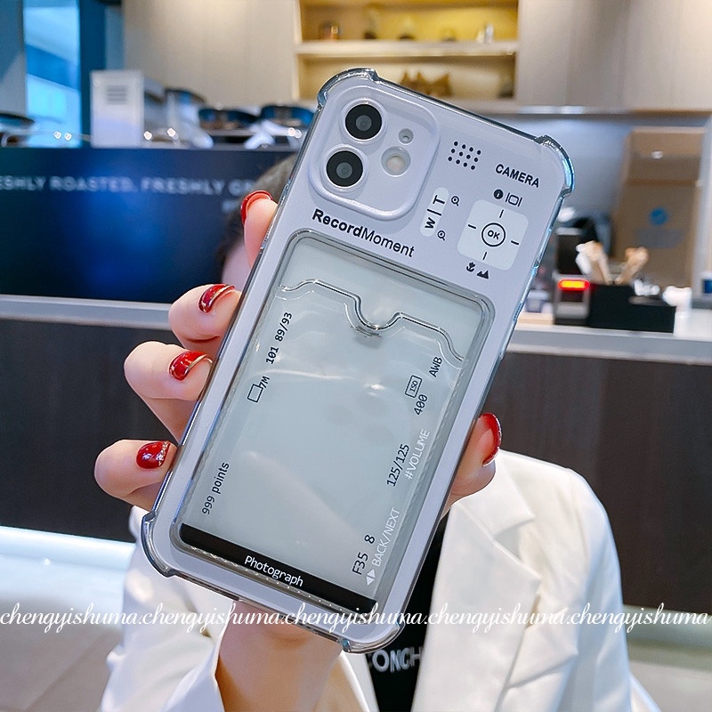 Phù Hợp Ốp Điện Thoại Silicon Có Ngăn Đựng Thẻ Và Giá Đỡ Sáng Tạo Cho Apple 13 cho iphone13 11Pro xsmax