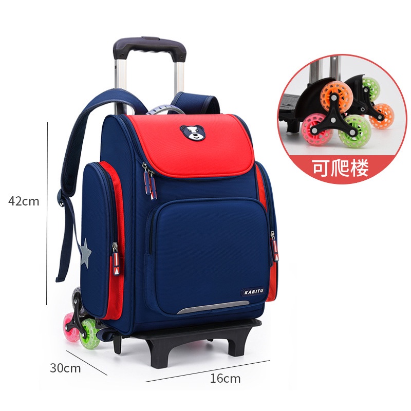 Balo đi học CHUWANGLIN có bánh xe chống thấm nước dành cho bé