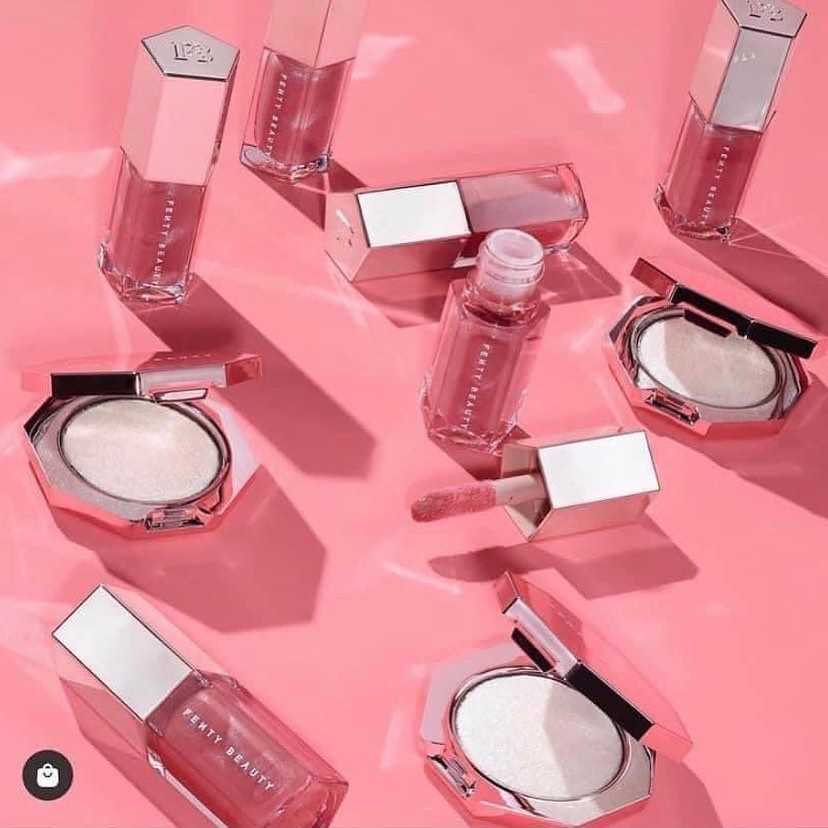 Set Fe.nty Diamond Bomb Baby Mini Lip Gloss & Highlighter + 2% phí shopee | BigBuy360 - bigbuy360.vn