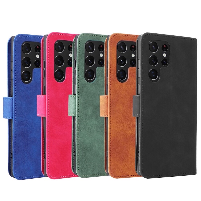 Ốp Lưng Galaxy S22 Ultra, S22 Plus, S22 dạng ví nắp gập