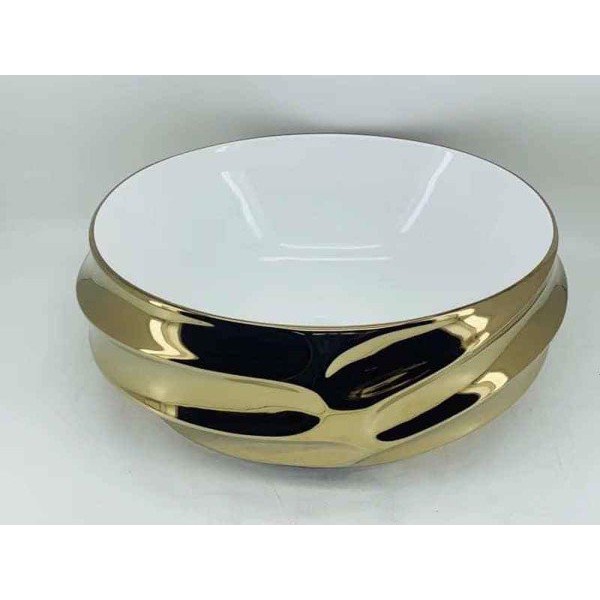 Chậu Lavabo nghệ thuật [BẢO HÀNH 5 NĂM] , chậu rửa mặt LV 8256B LUX men tuyết phủ nano mạ vàng cao cấp kèm ảnh thật8256B | BigBuy360 - bigbuy360.vn