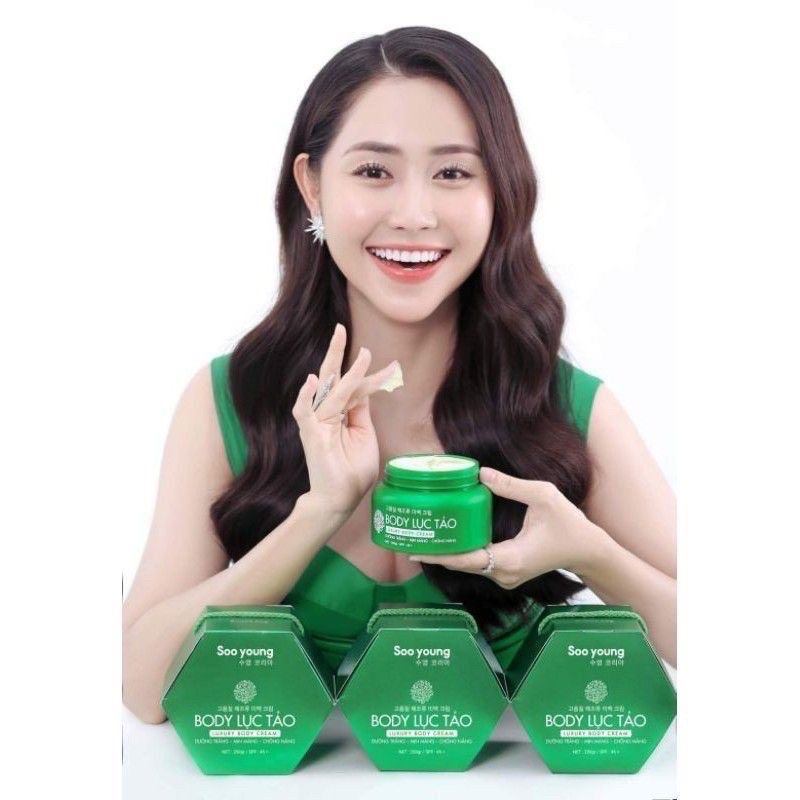 ( HỘP 250G HÀNG CHÍNH HÃNG ) Kem dưỡng trắng da body lục tảo Soo Young- CO054
