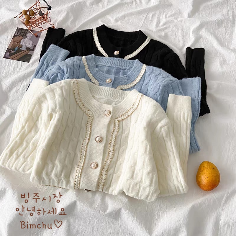 Áo Cardigan Dài Tay Tiểu Thư Hàng Chất Đẹp - S67 | BigBuy360 - bigbuy360.vn