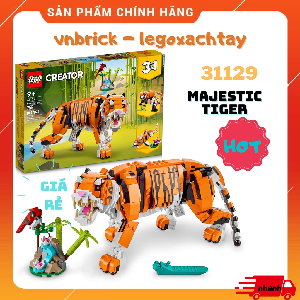 LEGO Creator 31129 Bộ Lắp Ráp Mãnh Hổ (755 chi tiết)