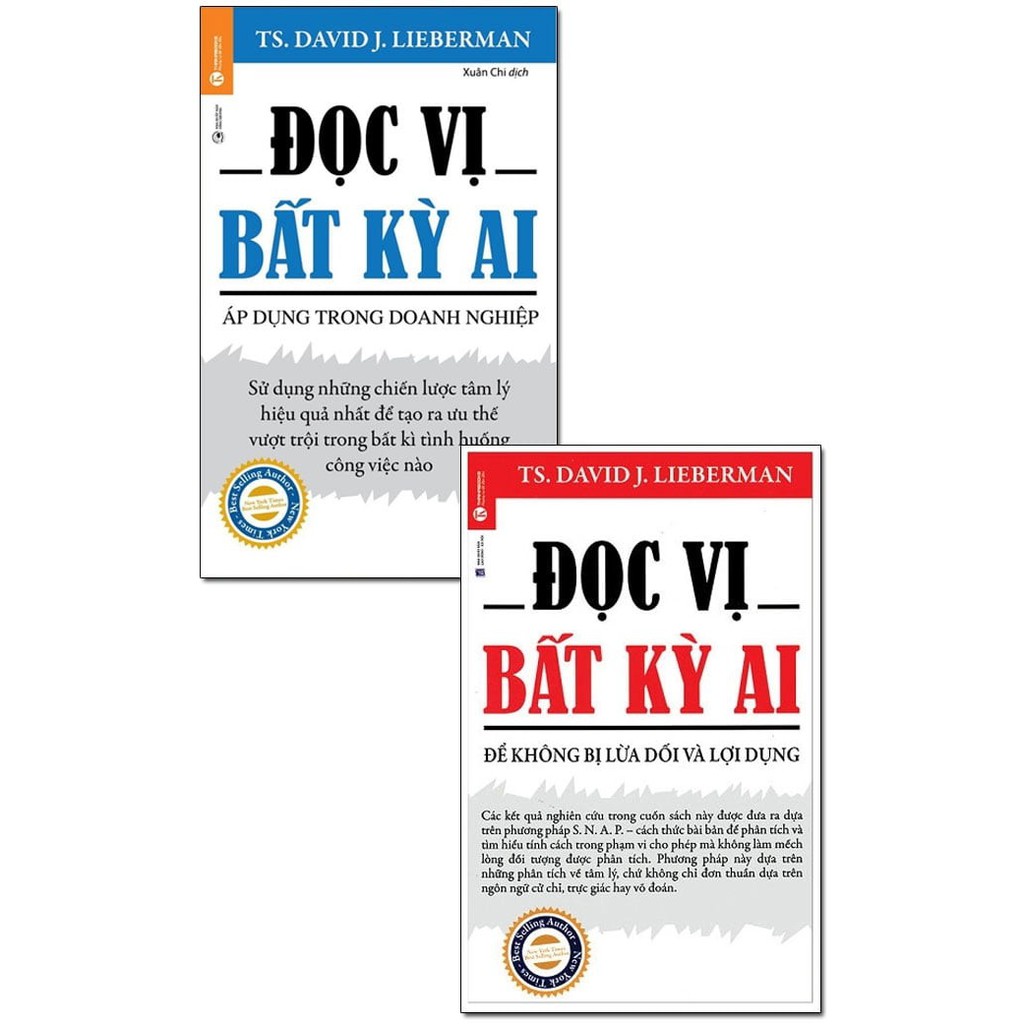 Sách - COMBO ĐỌC VỊ BẤT KỲ AI - ÁP DỤNG TRONG DOANH NGHIỆP + ĐỌC VỊ BẤT KỲ AI - ĐỂ KHÔNG BỊ LỪA DỐI VÀ LỢI DỤNG