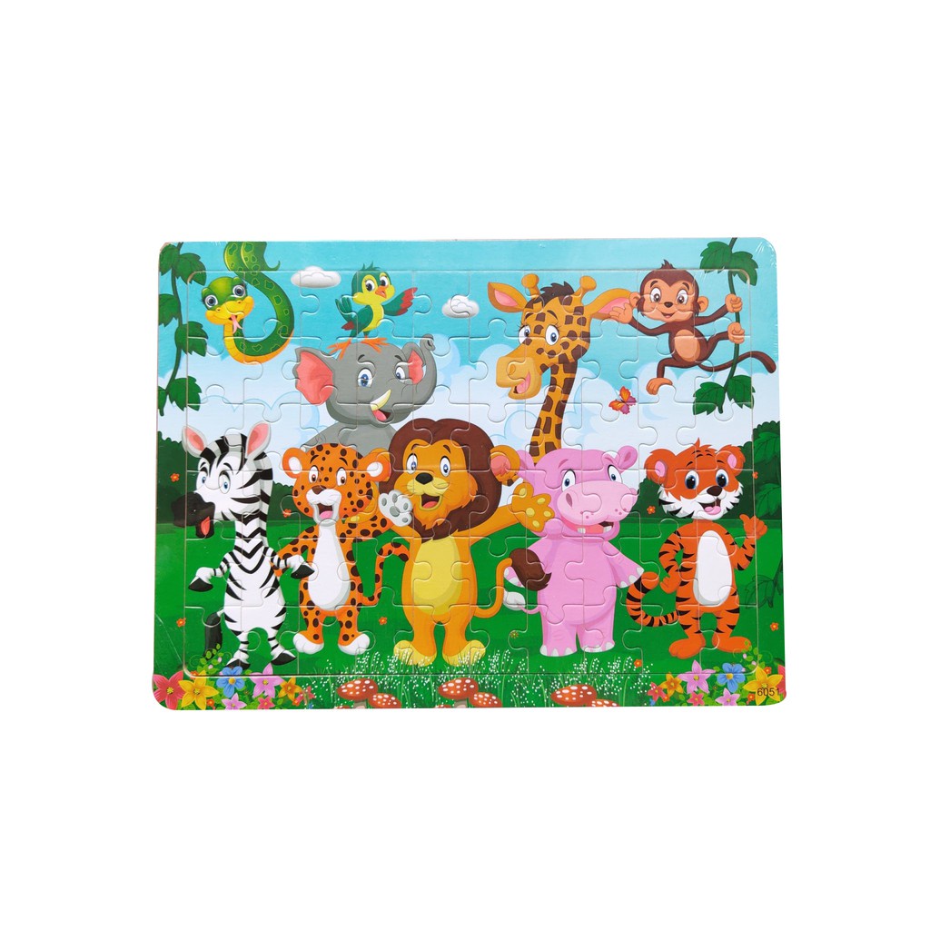 Đồ Chơi Ghép Hình 60 Mảnh Bằng Gỗ Cho Bé Nhiều Chủ Đề