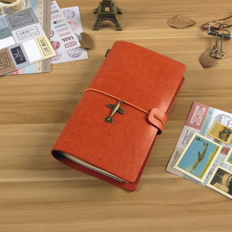 Sổ Tay Da Trơn Ghi Chép Size A6 KOGANO Da Mềm Vintage Giấy Kraft SN-001205