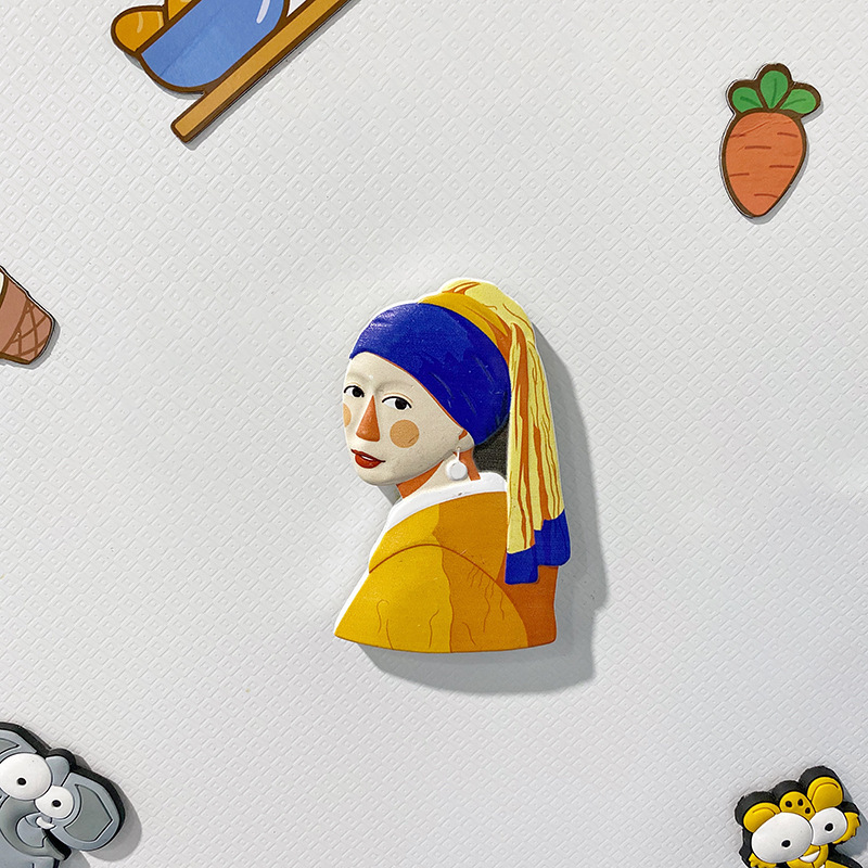 Nam Châm Dán Tủ Lạnh Họa Tiết Hoạt Hình Đáng Yêu Bằng Nhựa Resin