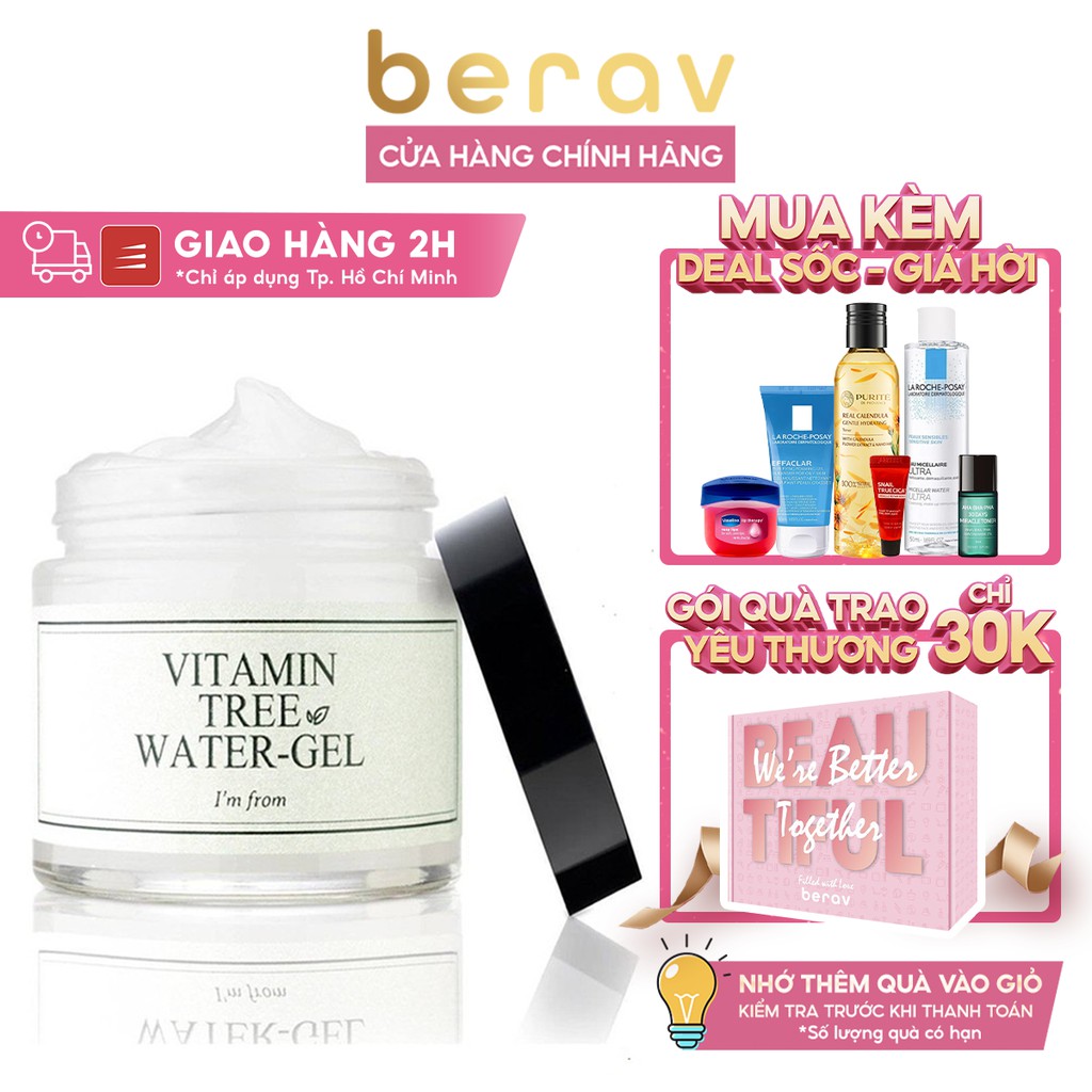[Mã FMCGMALL -8% đơn 250K] Kem Dưỡng Ẩm I’m From VITAMIN TREE WATER Dạng Gel Sáng Da, Kiềm Dầu, Chống Lão Hóa 75g