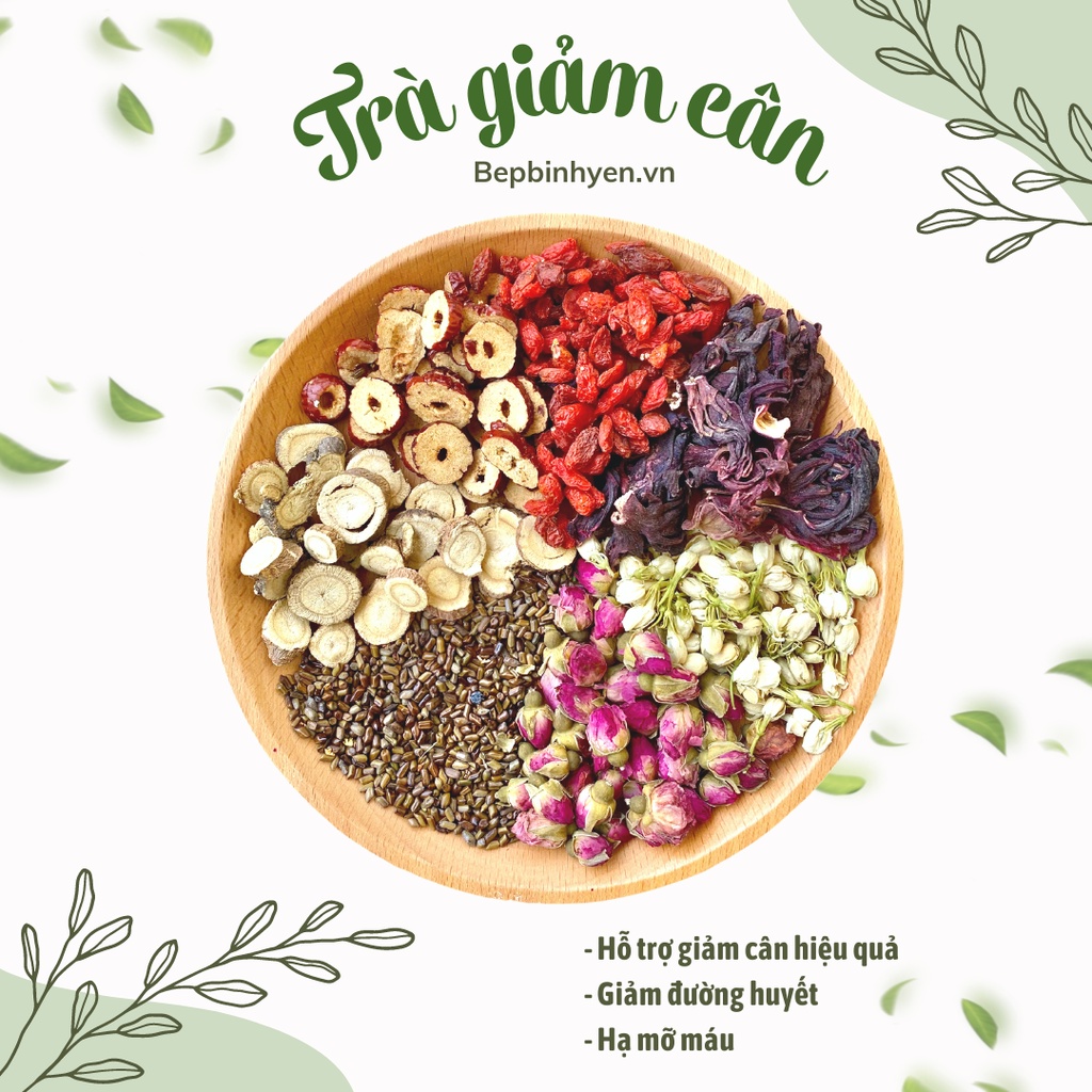 Trà Lẻ - Trà Hoa Thảo Mộc Giảm Cân, Cải Thiện Sức Khỏe - Bếp Bình Yên 15g