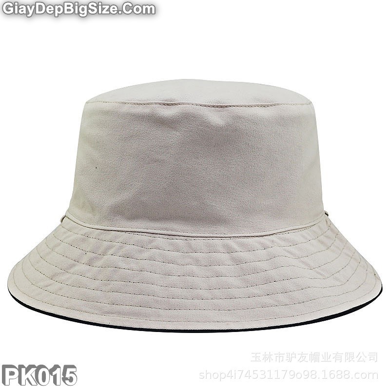 Mũ bucket 2 mặt, nón tai bèo rộng vành big size cỡ lớn cho nam đầu to (chu vi 60 ...