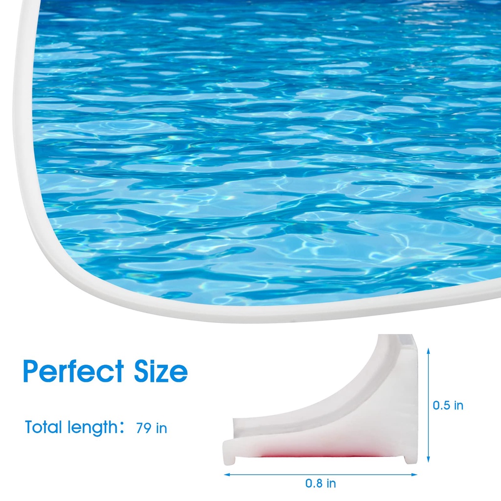 PNL Self-adhesive nhà bếp phòng tắm uốn cong miễn phí rào cản nước dải nước nút chặn vòi hoa sen silicone