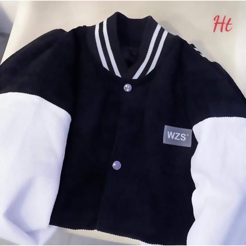 Áo khoác bomber phối tay WSZ HT12