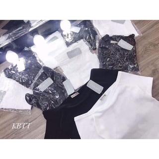 Croptop Trễ Vai phong cách mới [ 2 màu đen trắng ]