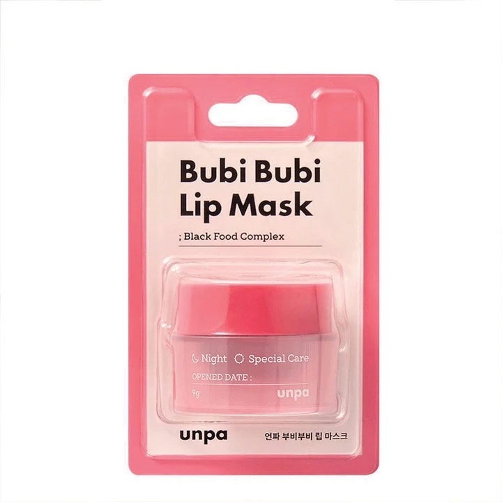 Mặt Nạ Ngủ Cho Môi Giúp Dưỡng Ẩm Và Chống Lão Hóa Unpa Bubi Bubi Lip Mask 9g