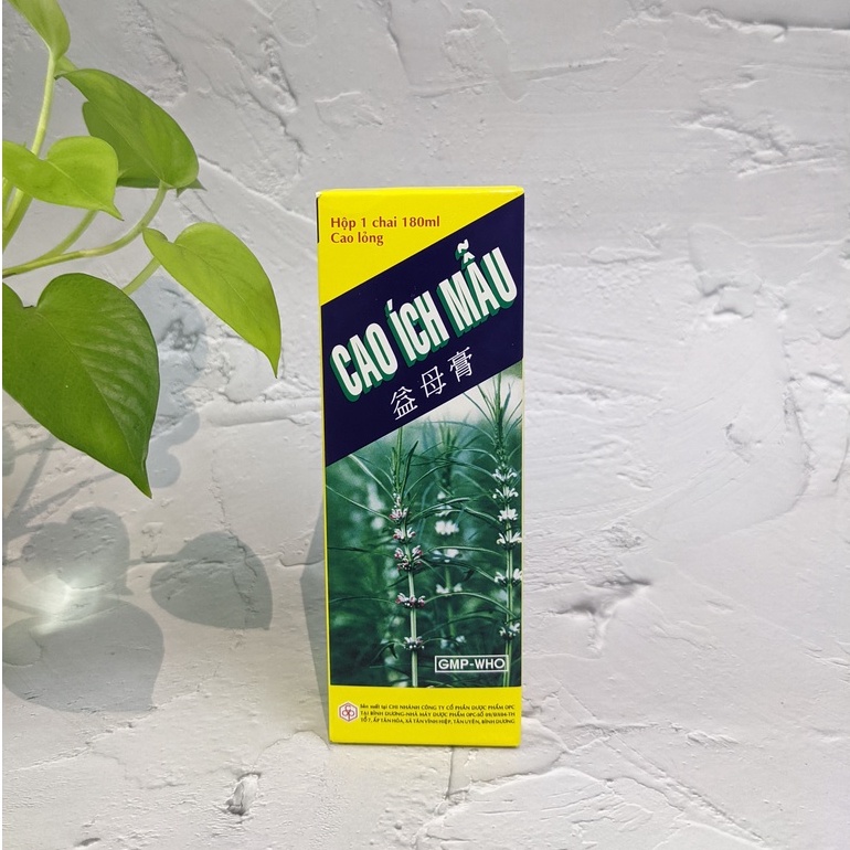 Cao - Viên Ích Mẫu Điều Hòa Kinh Nguyệt Và Đau Bụng Kinh