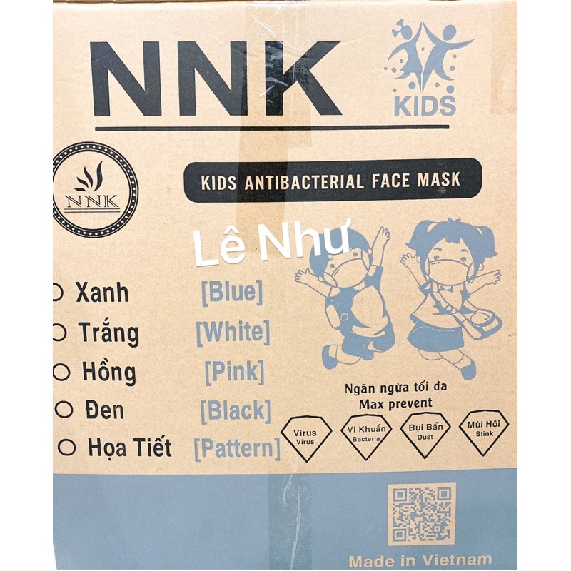 [Mới] Khẩu trang trẻ em 4 lớp NNK - hộp 50c | BigBuy360 - bigbuy360.vn