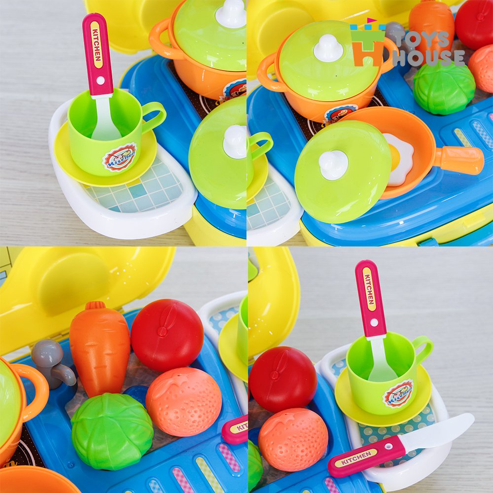 Vali đồ chơi nấu ăn Toyshouse Đồ chơi hướng nghiệp cho bé - hàng chính hãng