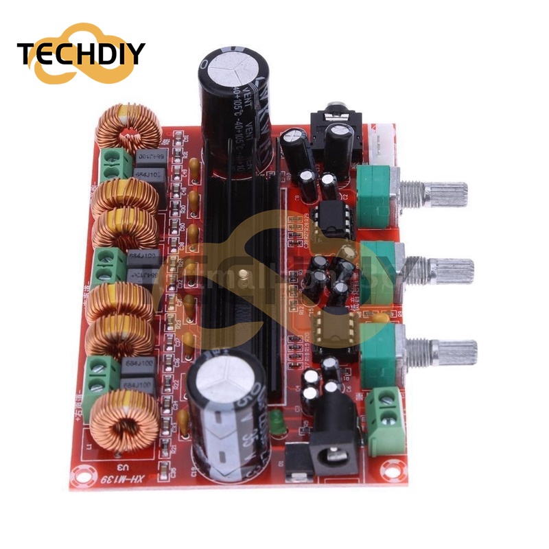 Bảng Mạch Khuếch Đại Âm Thanh Kỹ Thuật Số TPA3116D2 DC12V-24V 2x50W+100W XH-M139 2.1