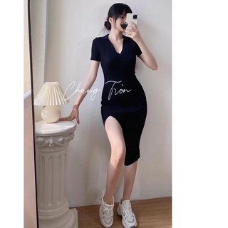 [Chang Tron]ĐẦM BODY CỔ BIGSIZE - HÌNH THẬT