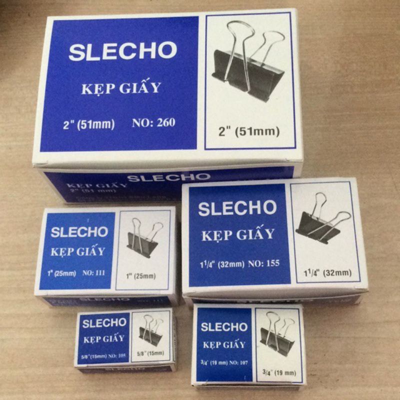 Kẹp bướm ECHO 15,19,25,32,41,51mm( sét hộp 12 cái ) (SLECHO)
