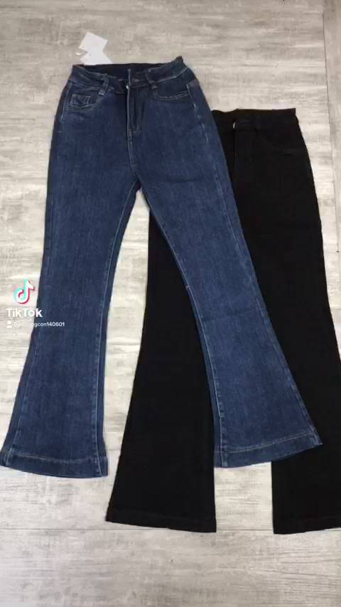 Quần jean ống loe.quần bò cạp cao ống loe co dãn nhẹ mặc tôn dáng.nhiều màu | BigBuy360 - bigbuy360.vn