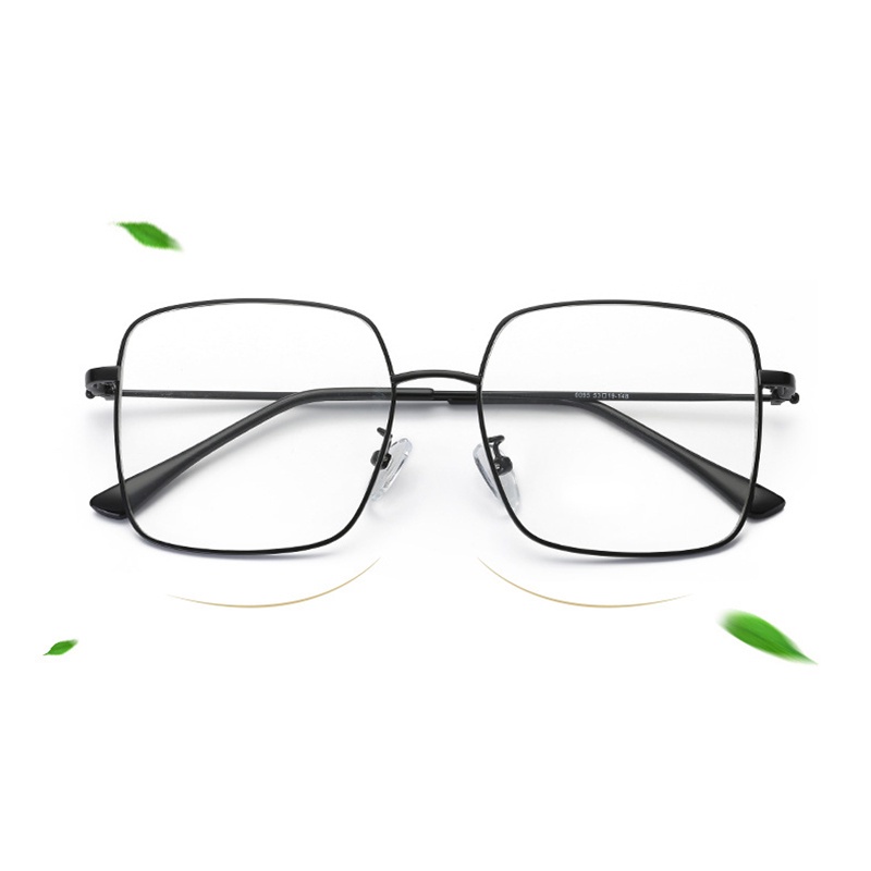 Mắt Kính Gọng Vuông Bằng Sắt Chống Ánh Sáng Xanh Phong Cách Hàn Quốc Cho Nam / Nữ