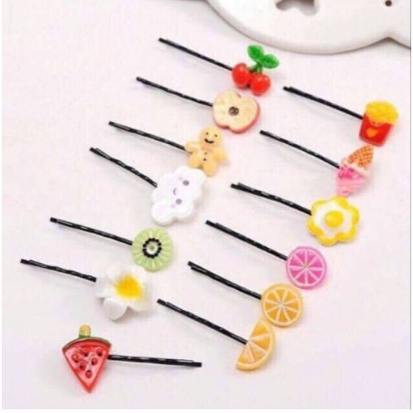Kẹp Tóc Trái Cây 3D mẫu Hot