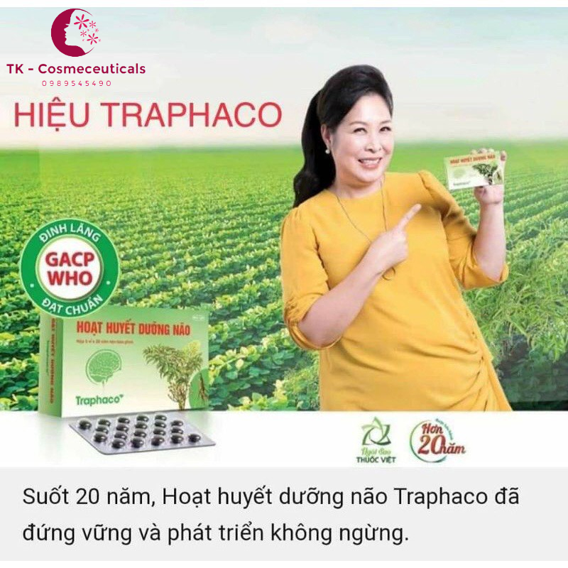 Hoạt Huyết Dưỡng Não Extra Traphaco Phòng Tai Biến Mạch Máu Não