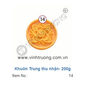 Khuôn Trung Thu nhận 200g Vĩnh Trường