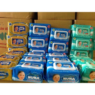 Khăn ướt em bé NuNa Gold, không mùi (80 tờ)