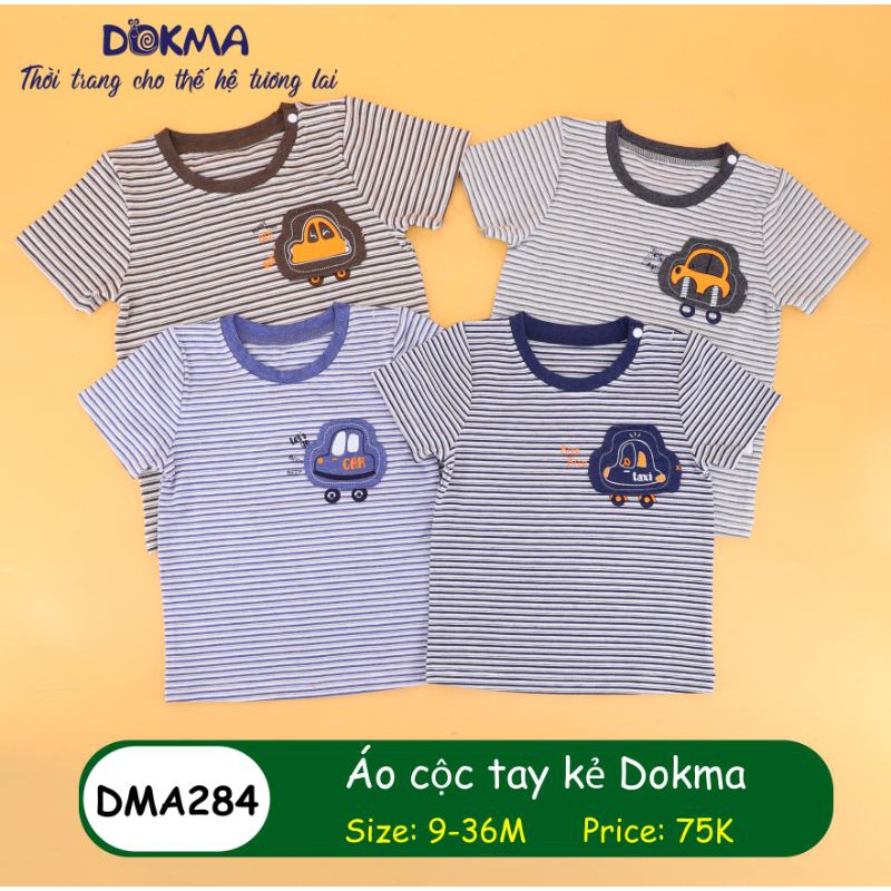 [Dokma] Áo cộc tay kẻ DMA284