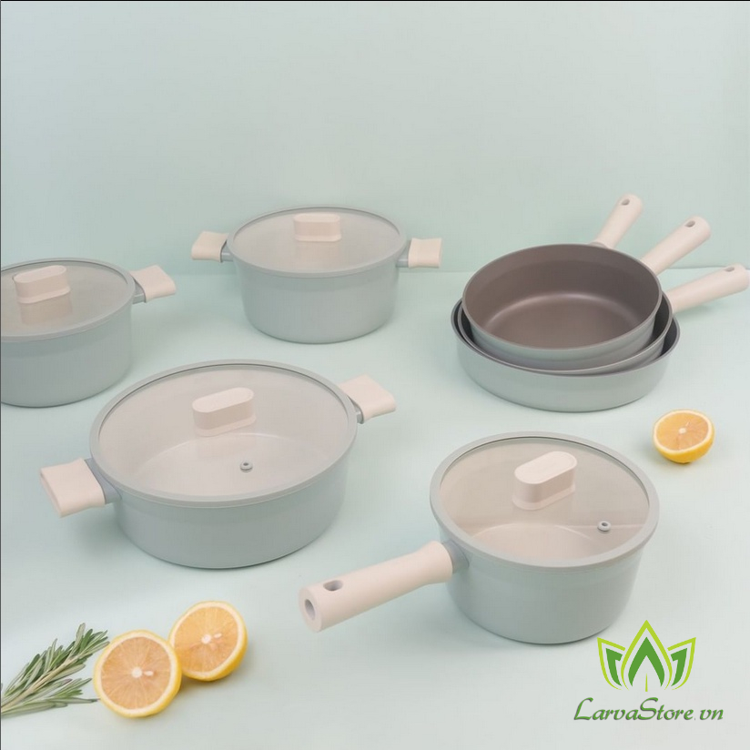 Nồi Suit LocknLock Lòng Ceramic Pure CSU1202 20cm / CSU1222 22cm / CSU1242 24cm (đáy từ)