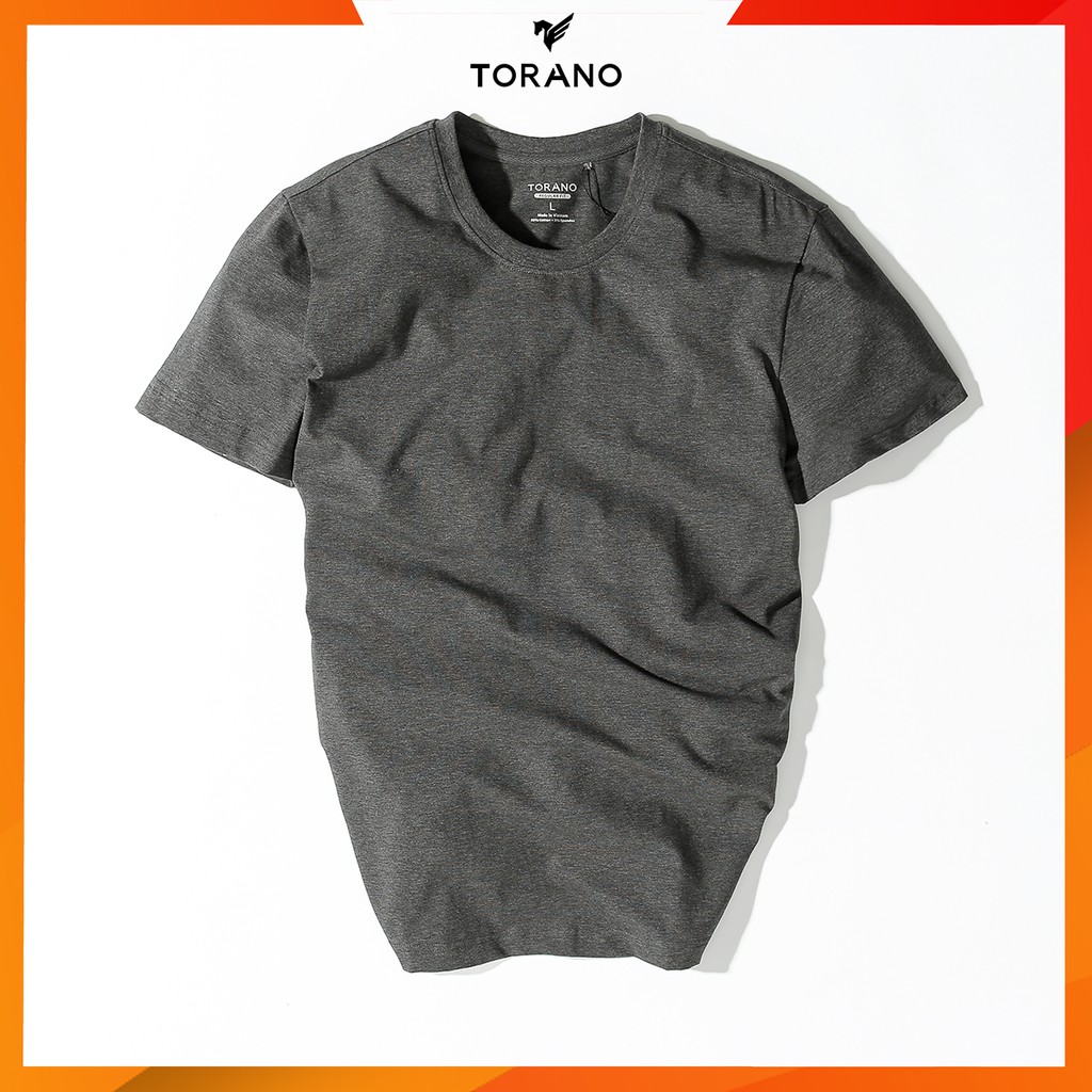 Áo thun nam TORANO ngắn tay trơn cổ tròn TS306 vải cotton mềm co giãn | BigBuy360 - bigbuy360.vn